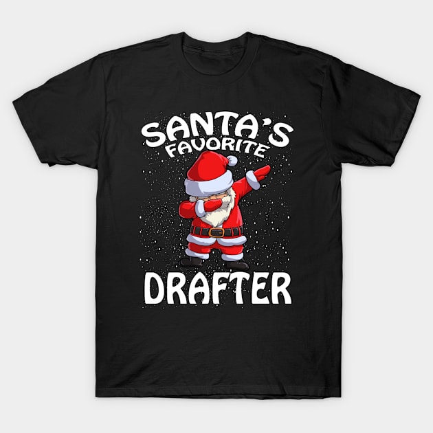 Santas Favorite Drafter Christmas T-Shirt by intelus